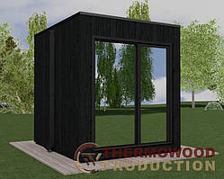 Модульна сауна VIP CUBE 2,7х2,4м від виробника Thermowood Production