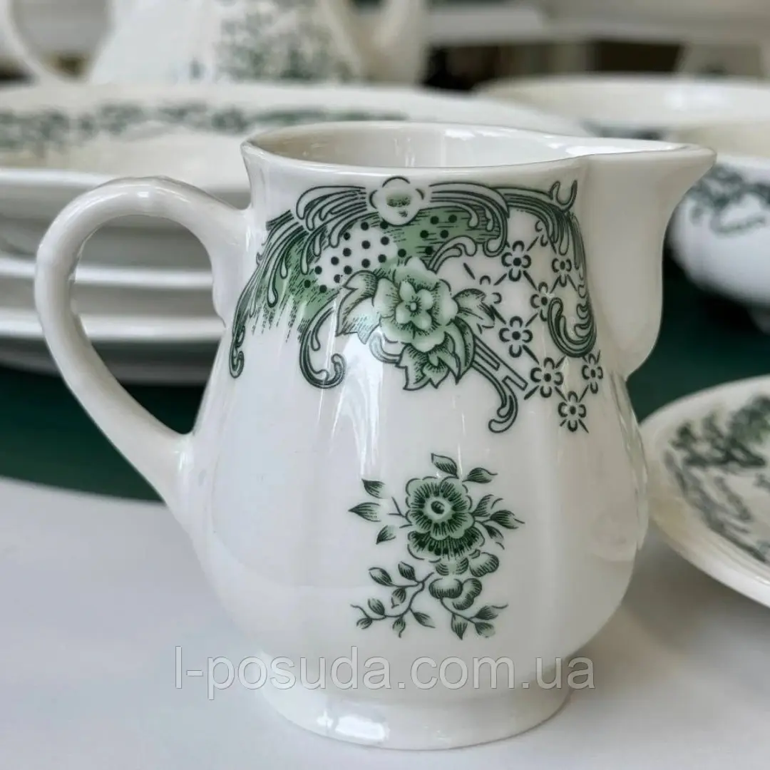 Молочник 250 мл Grevelingen зелена кераміка, фото 1