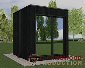 Модульна сауна VIP CUBE 2,7х2,4м від виробника Thermowood Production