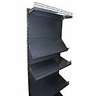 Торговий стелаж овочевий 1900х600 мм ТИП 3, приставний стелаж металевий, для торгівлі овочами, стелаж для фруктів, фото 2