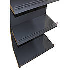 Торговий стелаж овочевий 1900х750 мм ТИП 3, приставний стелаж металевий, для торгівлі овочами, стелаж для фруктів, фото 4