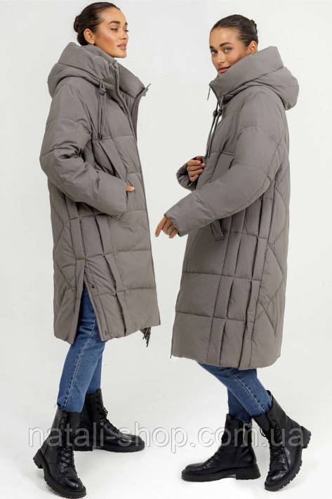 Пуховик великих розмірів Батал Lora Duvetti 48,50,52,54,56, фото 1