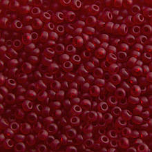 Бісер Preciosa10, No176-33139/90090, прозорий матовий, темно-червоний