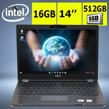 Ноутбук Fujitsu Lifebook U7410 i7-10610U 14'' 16GB DDR4 512GB SSD Windows 11, фото 1