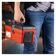 Ящик для інструментів з металевими замками INTERTOOL (BX-1113) 13"/330×180×165 мм, фото 4