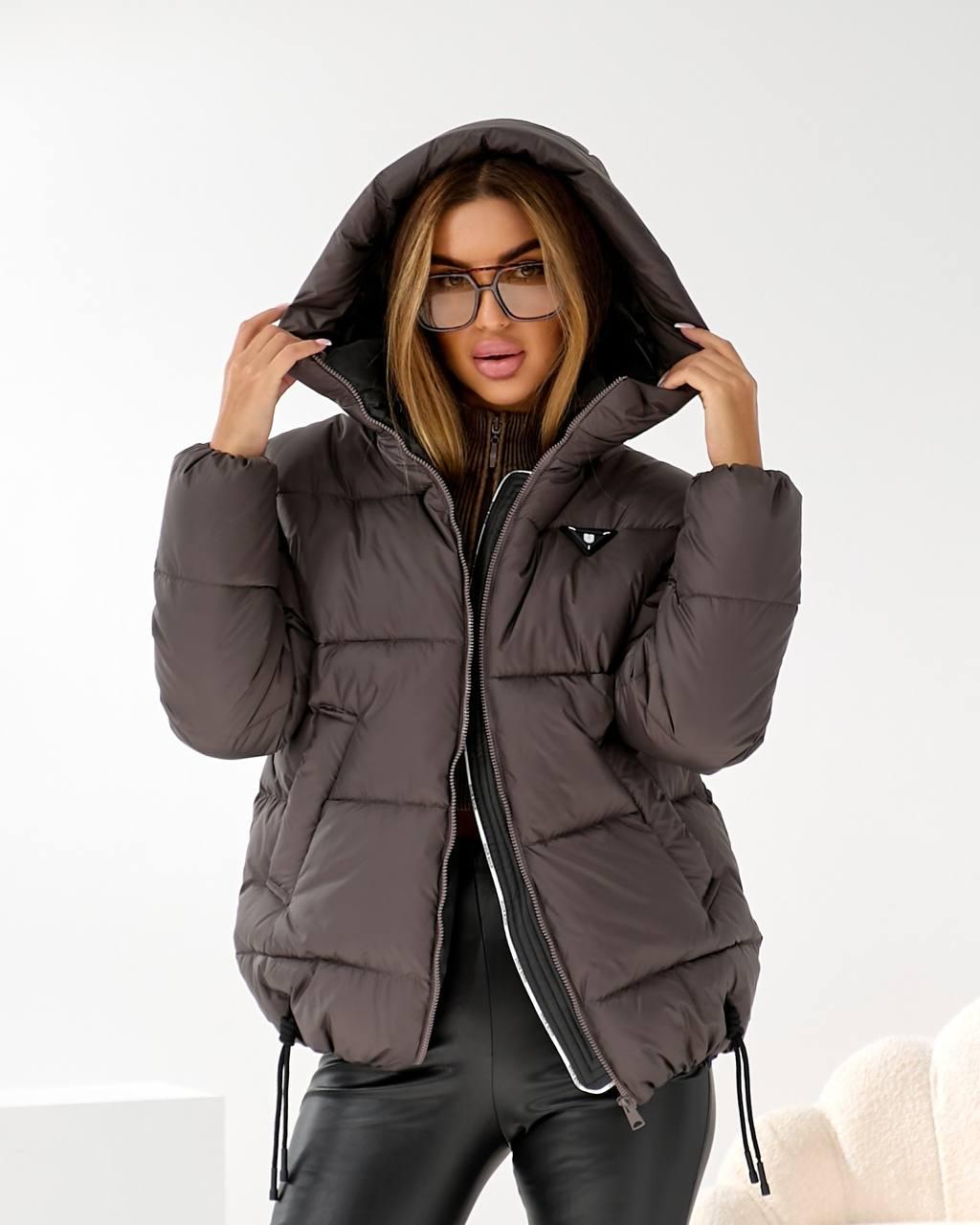 Пуховик Норма + Батал "Плащовка". Розміри: 44, 46, 48 50, 52, 54, 56, фото 1