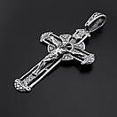 Срібний чоловічий хрестик. Освячений православний кулон хрест із срібла 925, фото 8