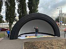 Надувний екран для проєкцій 4,5×8 м із вентилятором, фото 5