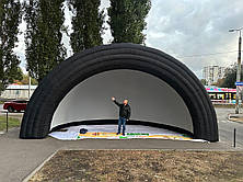 Надувний екран для проєкцій 4,5×8 м із вентилятором, фото 3