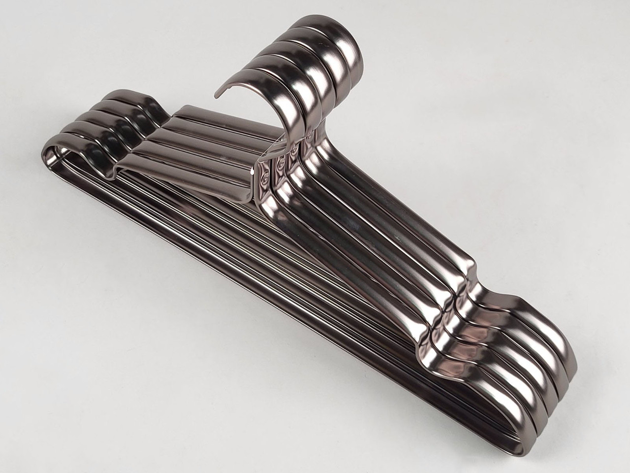 Плічка вішалки тремпеля металеві ПТ41 , довжина 41,5 см, в упаковці 5 штук, фото 1