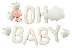 Гірлянда літери 041 КИТАЙ-КТ Oh baby + міні фігури (УП)