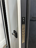 Метал-МДФ зі склопакетом ручкою (ТЕРМОРОЗРИВ на рамі), фото 2