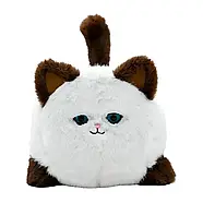 Інтерактивна іграшка Котик 933-103E, плюш 25 см, сенсор, повторює голос, 2 кольори, фото 3