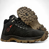 Кросівки чоловічі маломірки на хутрі утеплені зимові чорні (1210036-1), фото 2