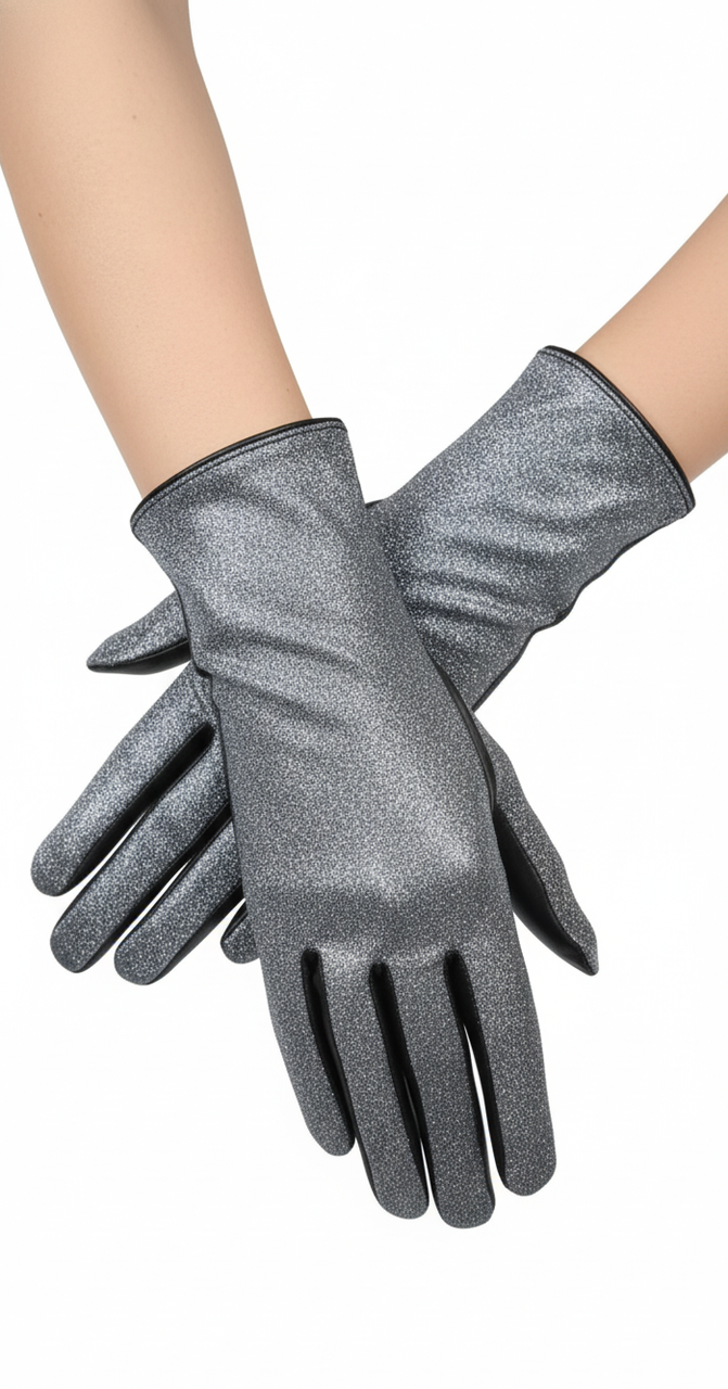 Комбіновані рукавички на вовняній підкладці., фото 1