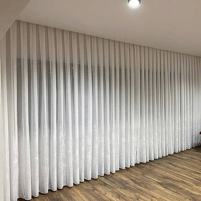 Пошиття тюлі в складку за індивідуальною ручною викладкою