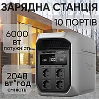 Зарядні станції EcoFlow DELTA 3 Max Plus Портативна станція 6000 Вт Зарядна станція для дому (Зарядна станція для ноутбука)