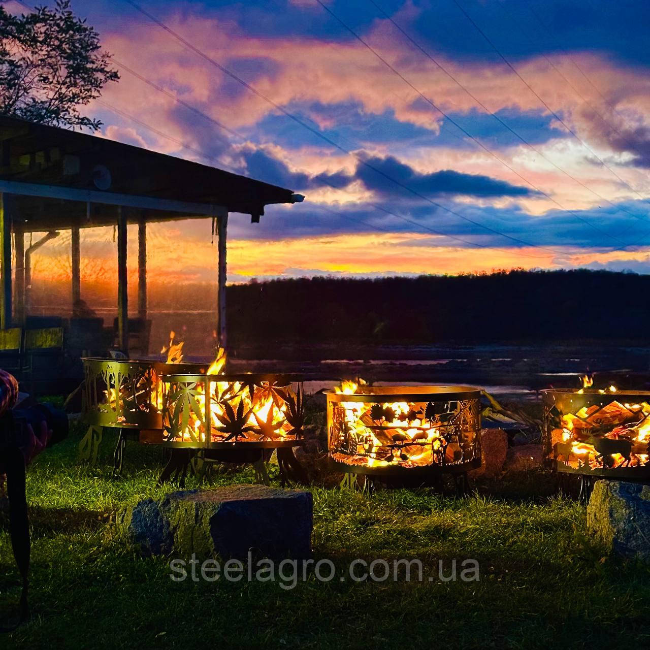 Кострова чаша Вуйка Big (вкрита вогнетривкою фарбою)., фото 1