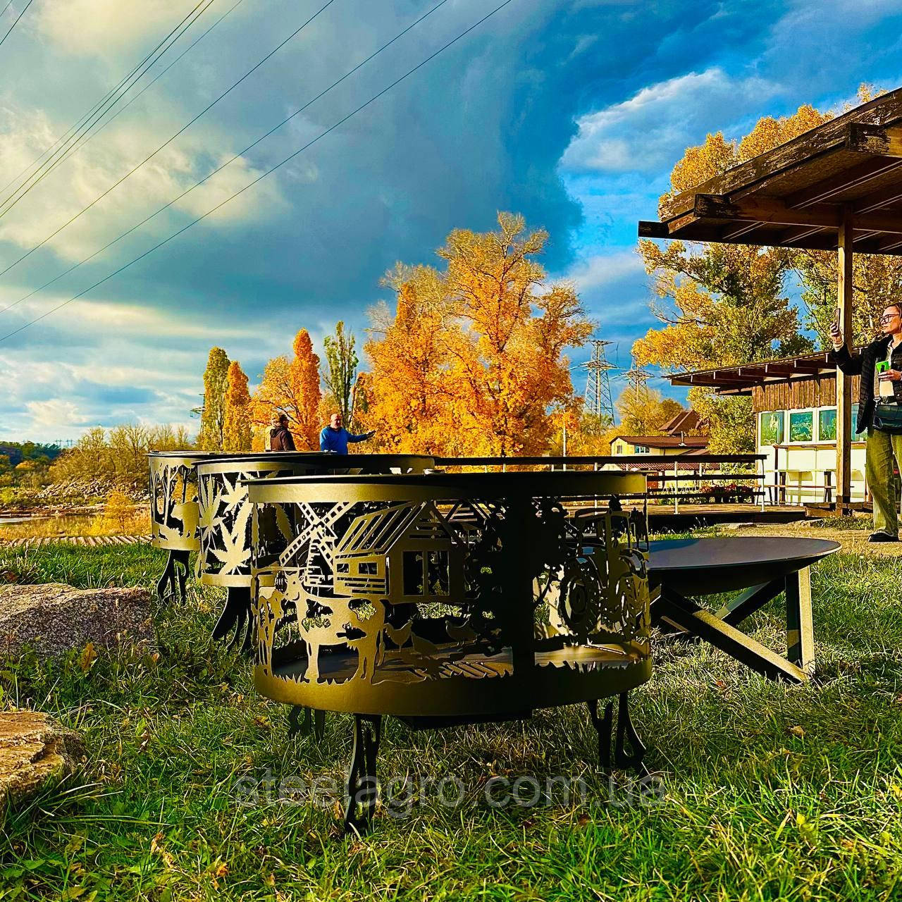 Кострова чаша Фермерок Big (вкрита вогнетривкою фарбою)., фото 1