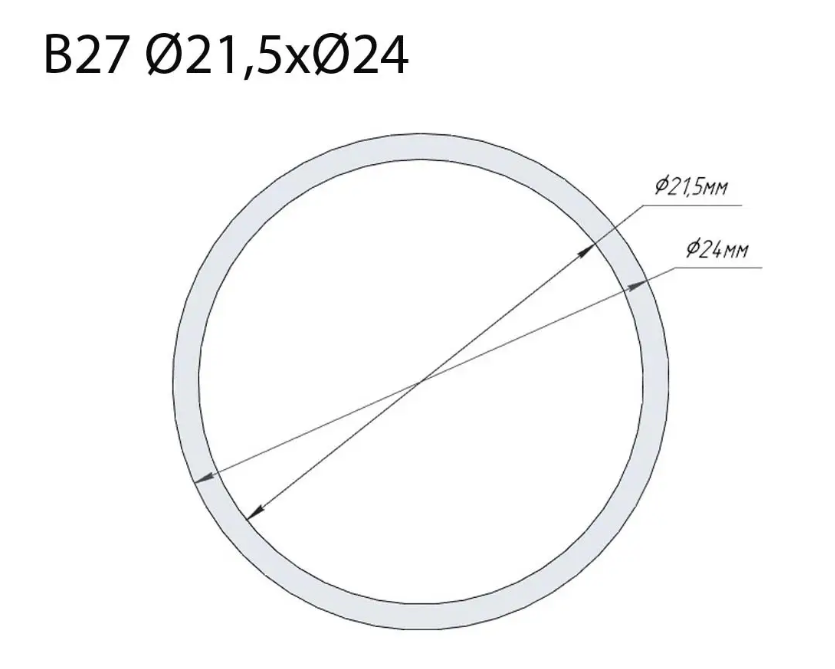 Регулювальна шайба; дизельної форсунки; (B27); Common Rail Denso; Ø 24х21,5 мм; 0,01 мм 1,570-1,660 мм. 100шт.