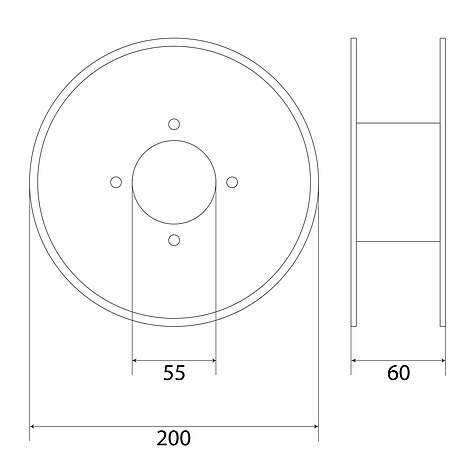 Пластикова нитка PLA, 1.75 мм, 1 кг, біла що світиться, фото 2