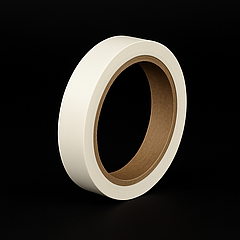 Скотч ПВХ з каучуковим клеєм д 90 мм 66 м, для кліпсатора і пакування хліба — 1 рулон