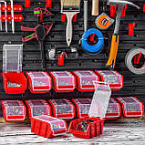 Перфорована панель для інструментів Kistenberg 230х39см 20 контейнерів, фото 10