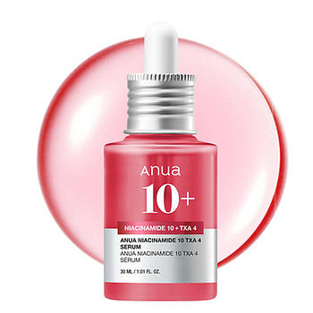 Сироватка для обличчя з ніацинамідом, транексамовою кислотою та арбутином, 30 мл, Anua / Освітлююча сироватка для всіх типів шкіри