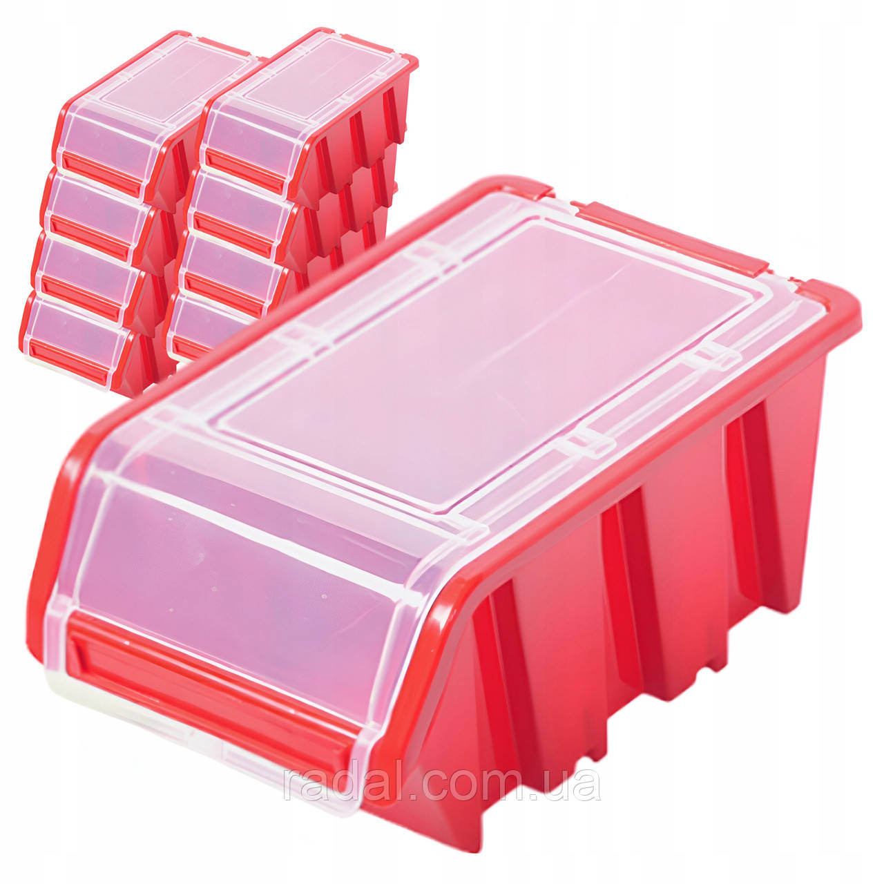 Контейнери з кришкою 10шт 155x100x70мм Kistenberg KTR16F-3020, фото 1