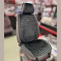 Універсальні накидки на сидіння автомобіля, модель Monaco Чорні (комплект на передні сидіння)