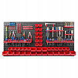 Панель для інструментів перфорована Kistenberg 156х78см 40 контейнерів, фото 2