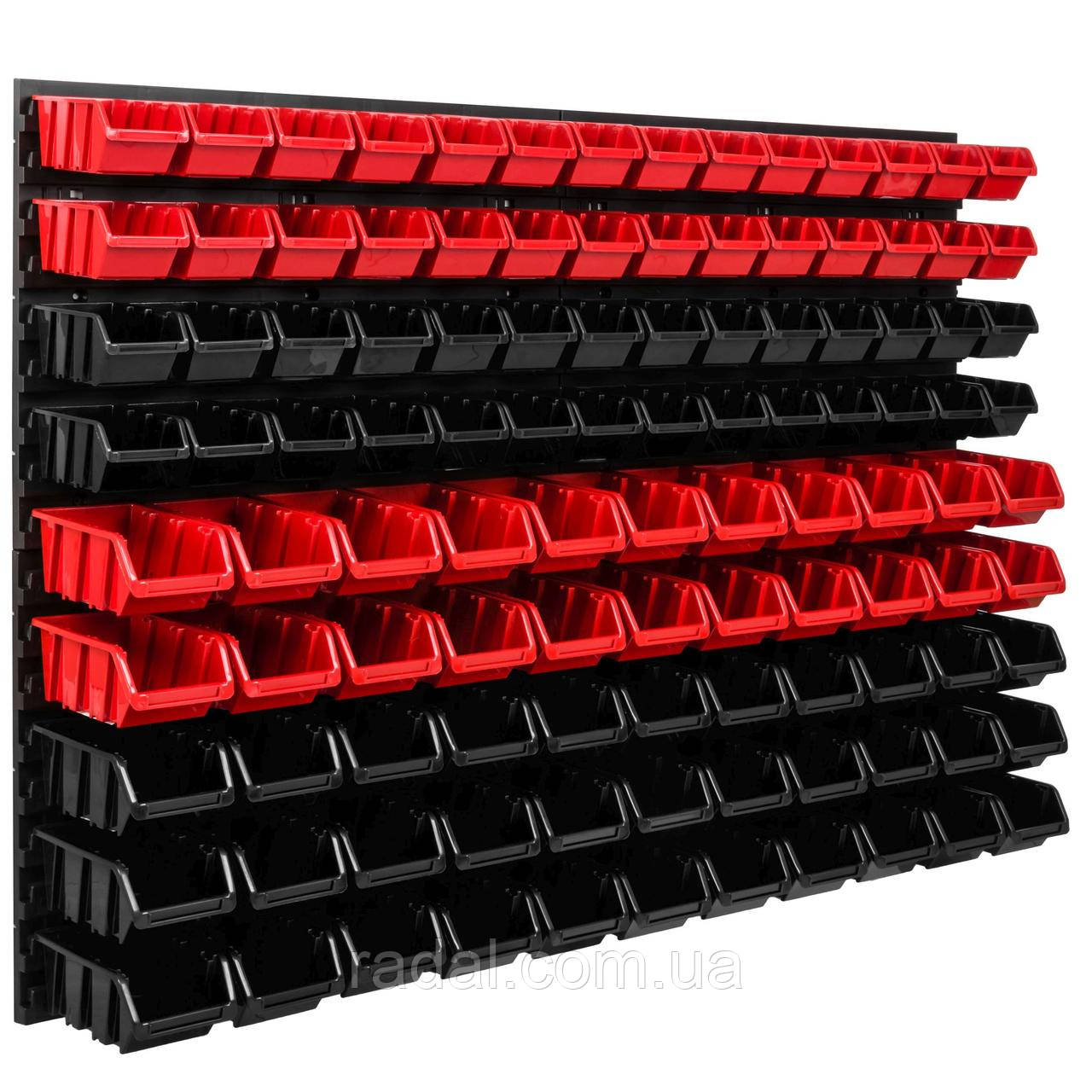 Панель з лотками контейнерами Kistenberg 115х78см 115 контейнерів, фото 1