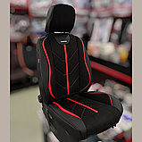 Універсальні автомобільні чохли на сидіння, модель Start Чорні (комплект на передні та задні сидіння), фото 2