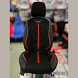 Універсальні автомобільні чохли на сидіння, модель Start Чорні (комплект на передні та задні сидіння), фото 3