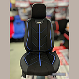 Універсальні автомобільні чохли на сидіння, модель Start Чорні (комплект на передні та задні сидіння), фото 3