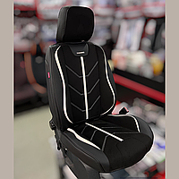 Універсальні автомобільні чохли на сидіння, модель Start Чорні (комплект на передні сидіння)