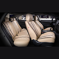 Універсальні автомобільні чохли на сидіння, модель Start Бежеві (комплект на передні та задні сидіння)