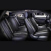 Універсальні автомобільні чохли на сидіння, модель Start Чорні (комплект на передні та задні сидіння)