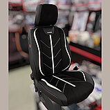 Універсальні автомобільні чохли на сидіння, модель Start Чорні (комплект на передні та задні сидіння), фото 2