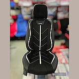 Універсальні автомобільні чохли на сидіння, модель Start Чорні (комплект на передні та задні сидіння), фото 3