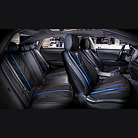 Універсальні автомобільні чохли на сидіння, модель Start Чорні (комплект на передні та задні сидіння)