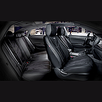 Універсальні автомобільні чохли на сидіння, модель Start Чорні (комплект на передні та задні сидіння)
