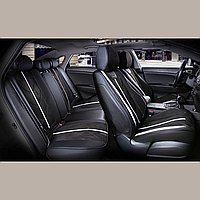 Універсальні автомобільні чохли на сидіння, модель Start Чорні (комплект на передні та задні сидіння)