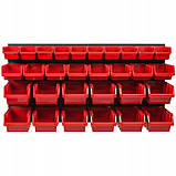 Настінна панель з лотками контейнерами Kistenberg 78х39см 30 контейнерів, фото 2