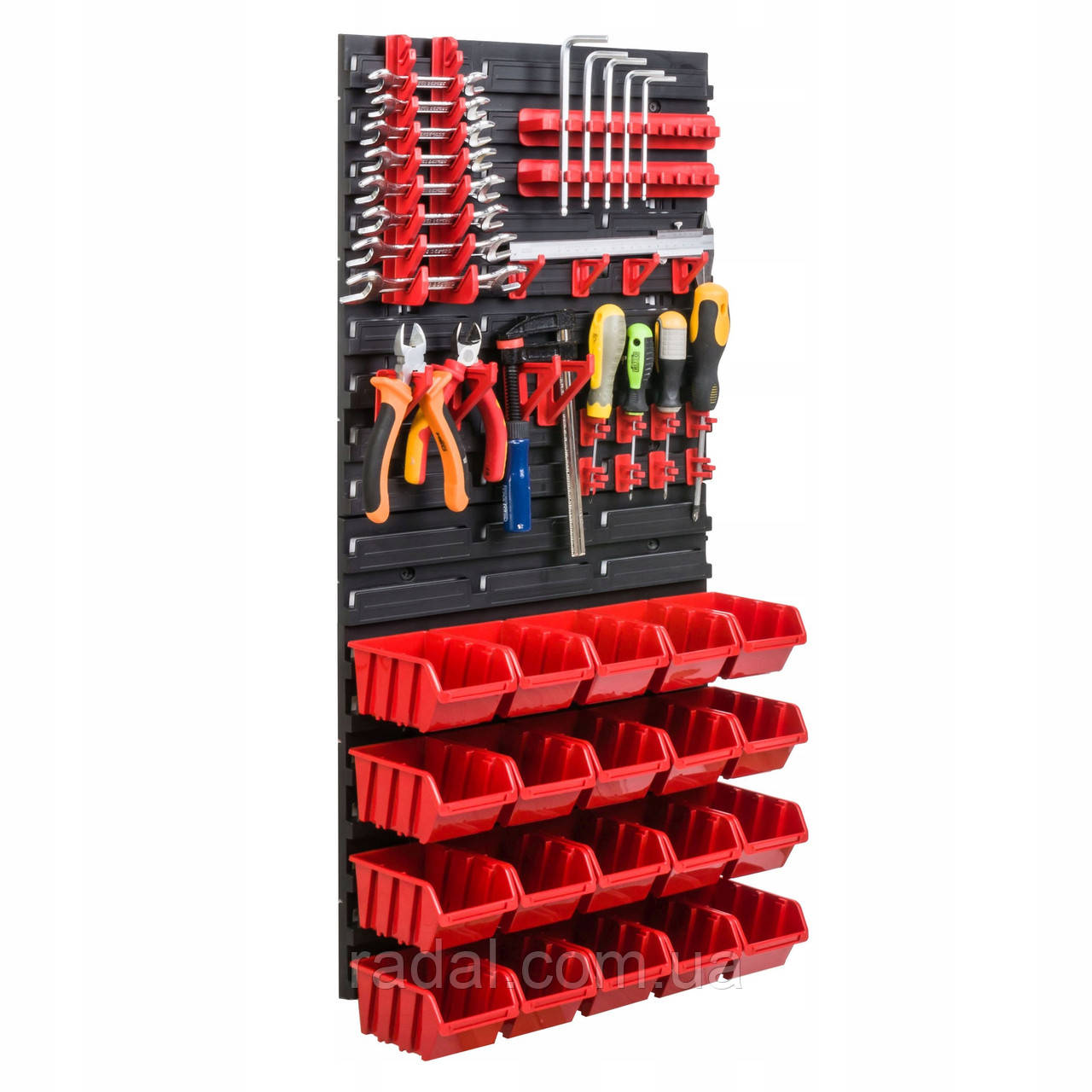 Панель для інструментів перфорована Kistenberg 39х78см 20 контейнерів, фото 1