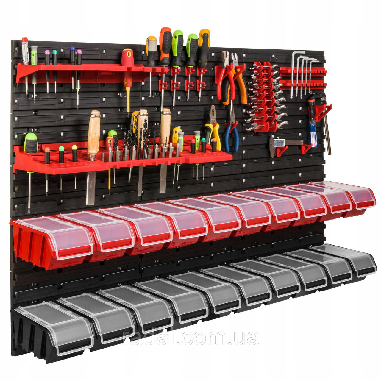 Панель для інструментів Kistenberg 117х78см 20 контейнерів з кришкою, фото 1