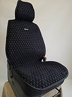 Універсальні автомобільні чохли, накидки на сидіння Rybin (черный с серой ниткой)