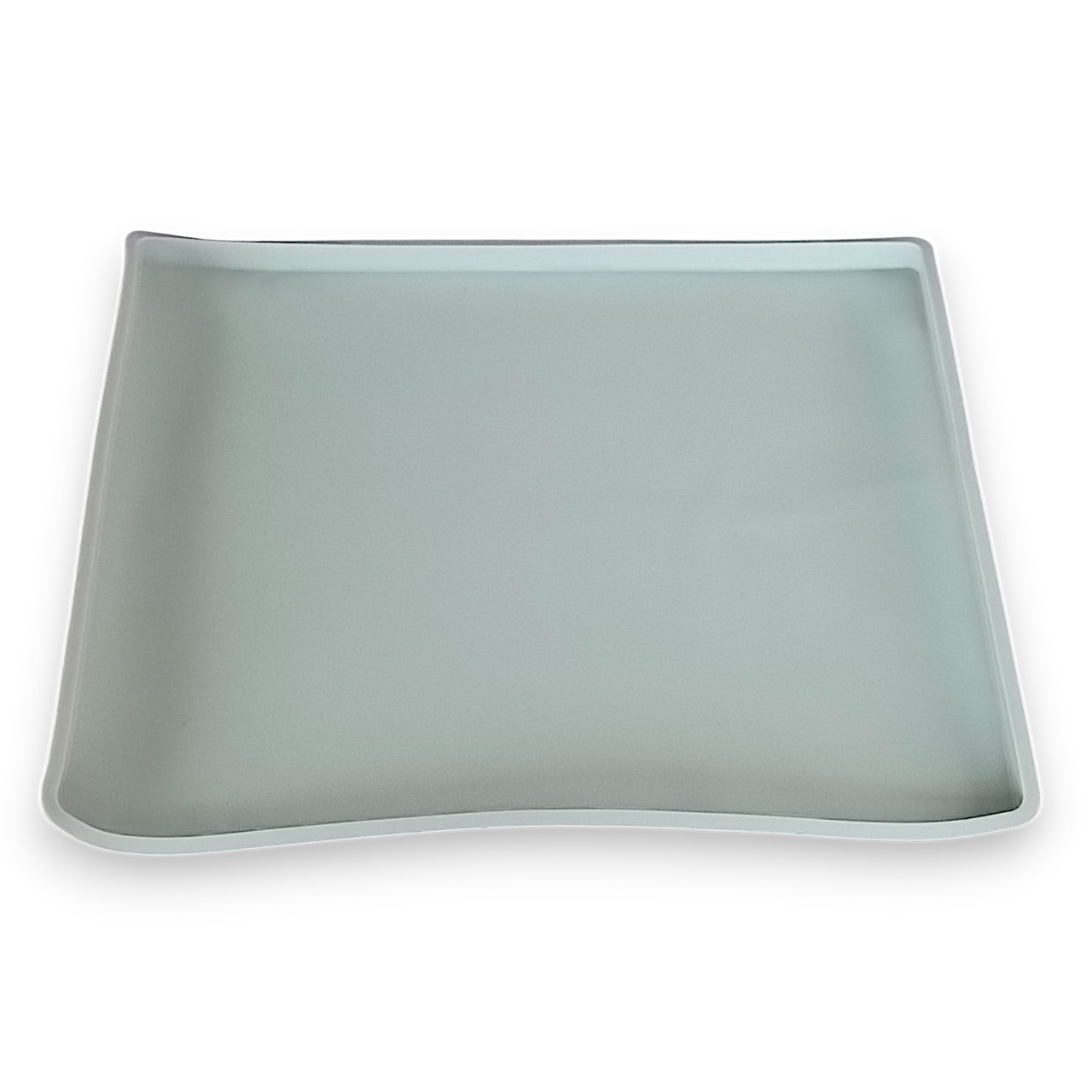 Килимок для запікання тіста силіконовий з бортиком 25х30 см сірий, фото 1