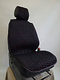 Універсальні автомобільні чохли, накидки на сидіння Sota (на передні сидіння, чорні із червоною ниткою), фото 2