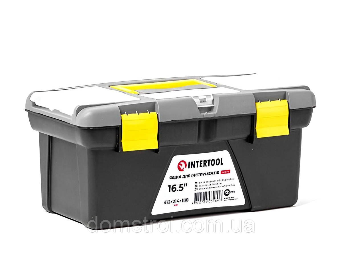Ящик для інструментів INTERTOOL (BX-0316) 16.5"/412×214×188 мм